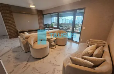 Apartamento á venda no campo belo, 3 suítes, mobiliado, 2 vagas, varanda gourmet, 136 m².
