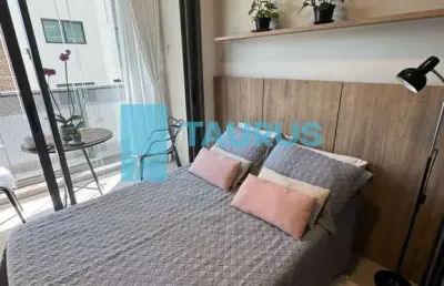 Studio para venda ou locação em moema, mobilado, 27m².