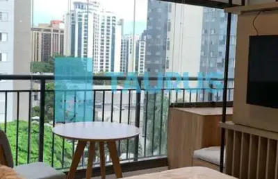 Studio para venda ou locação em moema, mobiliado, 1 dormitório, 35m².
