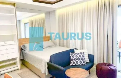 Apartamento à venda, 1 dormitório, 1 vaga, mobiliado, brooklin.
