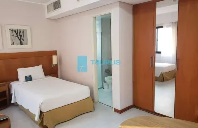 Flat para locação, 1 dormitório, 1 vaga, 29m², moema.