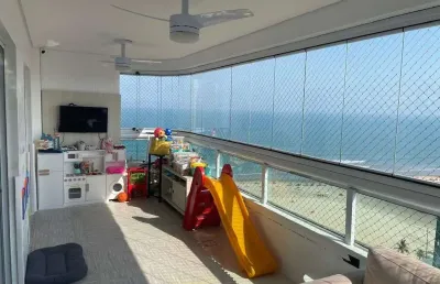 Apartamento à venda em praia grande com 4 dormitórios  - vista livre e mobiliado