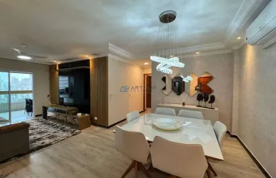Apartamento à venda em praia grande na tupi com 3 suítes
