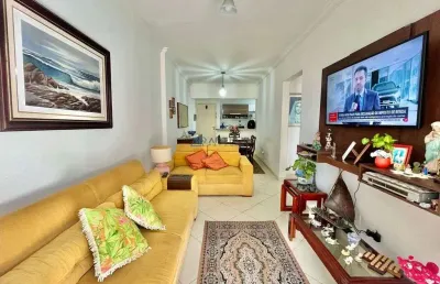 Apartamento à venda em praia grande no caiçara, 2 quartos, 1 vaga - mobiliado