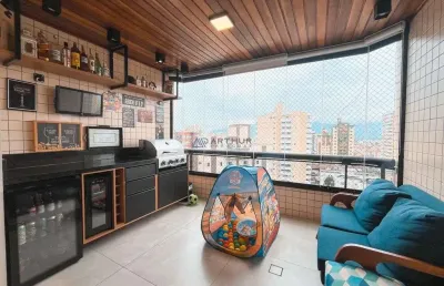 Apartamento à venda em praia grande com 3 quartos no bairro da vila tupi
