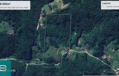 Chácara / sítio à venda na wundervald, 0000001, wunderwald, pomerode, 189000 m2 por r$ 825.000