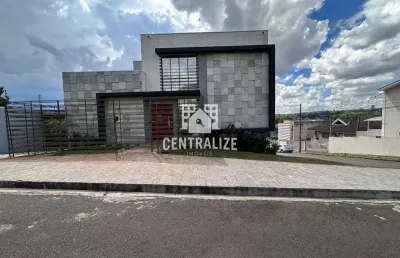 Sobrado com 3 dormitórios para locação,estrela, ponta grossa - pr