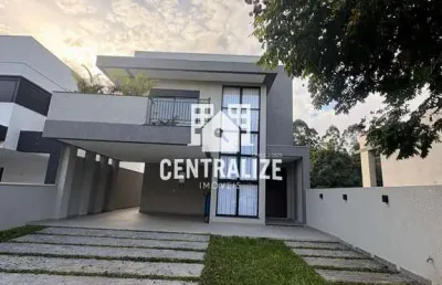 Locação - casa condomínio villa toscana, colônia dona luiza, ponta grossa - pr