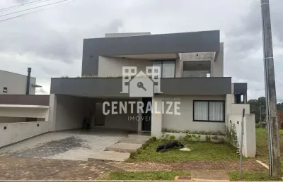 Locação - casa condomínio vale dos vinhedos, colônia dona luiza, ponta grossa - pr