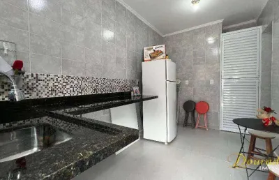 Kitnet com 1 dormitório à venda, 28 m² por r$ 195.000,00 - vila guilhermina - praia grande/sp