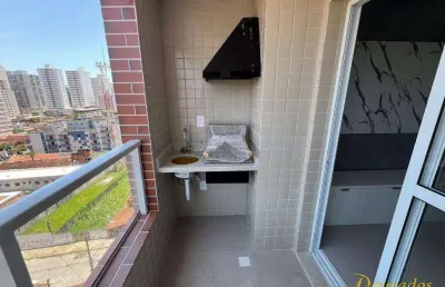 Apto de 1 dormitório, 43 m²,  aviação - praia grande/sp. com planejados