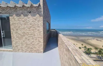 Cobertura duplex 2 dormitórios à venda, 155 m² por r$ 745.000 - aviação - praia grande/sp