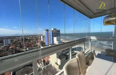 Cobertura duplex com 3 suítes, mobiliado, 143m2, 2 vagas - caiçara em praia grande sp