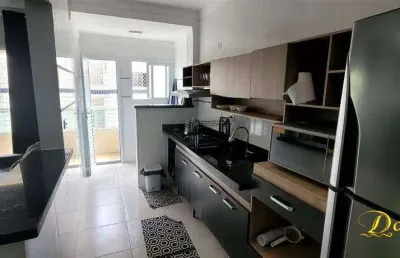 Apto de 2 dorm(s), sendo 1 suíte, com varanda gourmet e lazer, mobiliado no real em praia grande sp