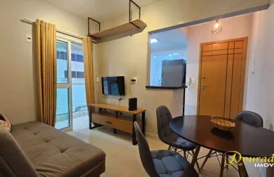 Apto garden 1 dormitório , 53m², mobiliado no forte em praia grande sp.