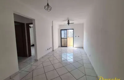 Apto de 1 dormitório com sacada e vista mar, 58m² , aviação em praia grande sp.