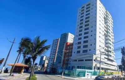 Oportunidade - frente mar - apto novo de 2 dorm(s), sendo 1 suíte, 1 vaga em mongaguá.