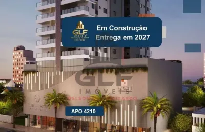 Apto em lançamento em itapema/sc, com 120m²de área privativa, sendo 3 suítes, 2 vagas de garagem área de lazer completa