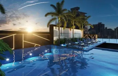 Apartamento em construção em porto belo/sc no bairro balneário pereque, 174m² com 3 suítes e 2 vagas, com lazer completo. bem localizado a 160m do mar