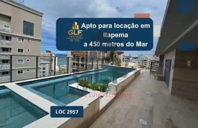Apartamento semi mobiliado para locação a 450m do mar em itapema/sc bairro morretes, 3 dormitórios sendo 1 suíte e área de lazer completo na cobertura