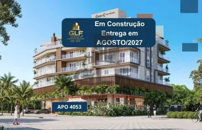 Apto em construção em bombinhas/sc com124,60m²área privativa, sendo 3 suítes, 2 vagas de garagem, área de lazer completa