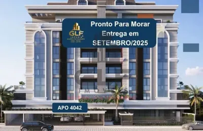 Apto pronto em bombinhas/sc com 82,80m² área privativa, sendo 2 suítes, 1 vaga de garagem, área de lazer completa