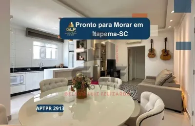 Apartamento novo e pronto para morar na cidade de itapema/sc no bairro morretes, com 2 suítes e 1 vaga de garagem, com lazer completo. bem localizado.