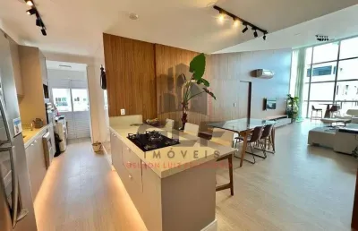 Apartamento mobiliado de alto padrão em itajaí/sc, bairro praia brava, com 3 quartos, sendo 1 suíte.