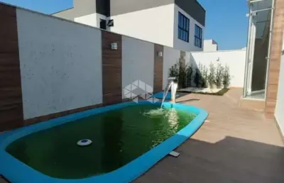Casa com 3 dormitórios/quartos sendo uma suíte no bairro bela vista - palhoça no valor de r$ 720.000,00