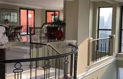 Cobertura com 4 dormitórios à venda, 600 m² por r$ 11.300.000,00 - moema - são paulo/sp