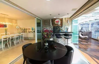 Apartamento garden com 4 dormitórios à venda, 288 m² por r$ 4.300.000,00 - campo belo - são paulo/sp