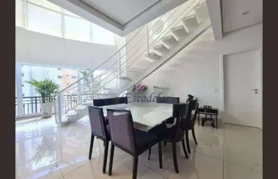 Cobertura com 4 dormitórios à venda, 230 m² por r$ 4.250.000,00 - campo belo - são paulo/sp