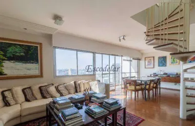 Cobertura com 4 dormitórios para alugar, 268 m² por r$ 19.700,00/mês - campo belo - são paulo/sp
