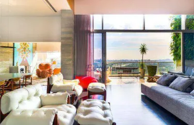 Apartamento com 4 suítes à venda, 327 m² por r$ 15.000.000 - alto de pinheiros - são paulo/sp