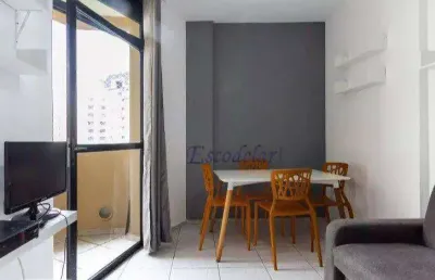 Apartamento com 1 dormitório à venda, 40 m² por r$ 490.000,00 - indianópolis - são paulo/sp