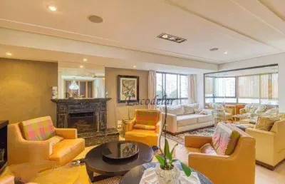 Apartamento com 4 dormitórios para alugar, 202 m² por r$ 23.000,00/mês - moema - são paulo/sp