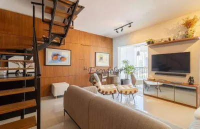 Apartamento duplex com 2 dormitórios para alugar, 105 m² por r$ 14.890,00/mês - brooklin novo - são paulo/sp