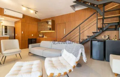 Apartamento duplex com 2 dormitórios à venda, 105 m² por r$ 2.000.000,00 - brooklin novo - são paulo/sp