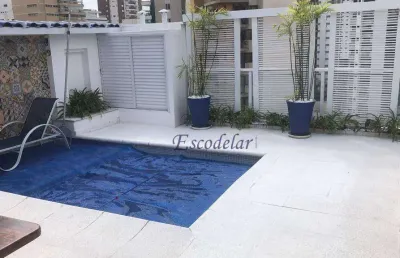 Cobertura com 3 quartos sendo 1 suíte 4 banheiros e 2 vagas à venda, 260 m² - moema - são paulo/sp