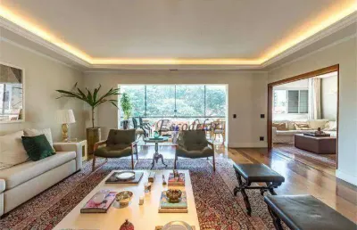 Apartamento reformado com  3 suítes/ 4 vagas à venda, 305 m²  - moema pássaros  - são paulo/sp