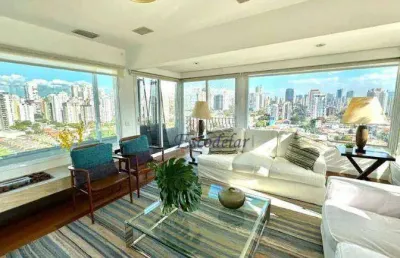 Cobertura com 4 quartos, 4 suítes, 6 vagas para alugar, 420 m² , próximo a hípica,- brooklin - são paulo/sp