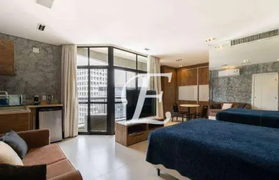 Apartamento com 1 dormitório para alugar, 45 m² por r$ 8.419,00/mês - itaim bibi - são paulo/sp