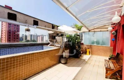 Cobertura com 4 suítes à venda, 460 m² por r$ 2.640.000 - jardim - santo andré/sp