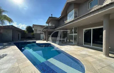 Casa com 4 dormitórios para alugar, 520 m² por r$ 45.000,00/mês - 18 do forte - santana de parnaíba/sp