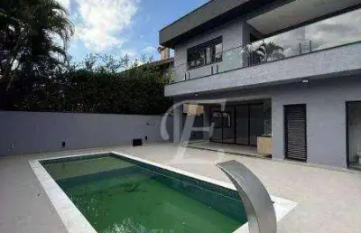 Casa nova! com 4 dormitórios à venda, 340 m² por r$ 4.800.000 - alphaville - santana de parnaíba/sp