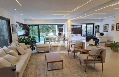 Casa com 4 dormitórios para alugar, mobiliada, 327 m² por r$ 30.000/mês - alphaville - santana de parnaíba/sp