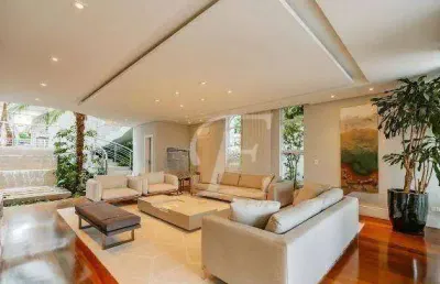 Casa com 3 dormitórios para alugar mobiliada, 520 m² por r$ 61.691/mês - barueri - barueri/sp