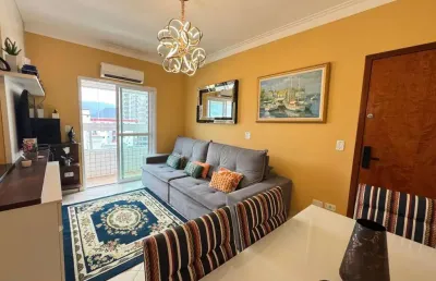 Apartamento à venda em praia grande, vila caiçara, com 2 quartos, 78m²