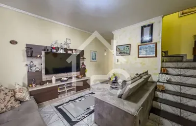 Casa com 3 quartos à venda na raimundo de oliveira, 01, jardim jamaica, santo andré por r$ 550.000