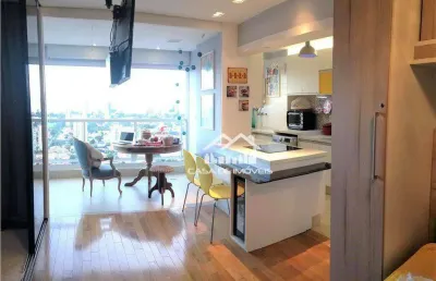 Vende apartamento mobiliado com muito bom gosto no brooklin, em condomínio clube.